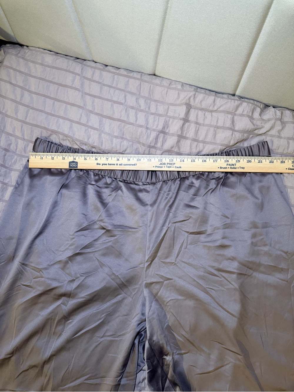 Eileen Fisher 100% recycled polyester Satin-Look Elastic Waist Pants - Picture 8 of 10